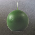 8cm Diameter Dark Green Ball Candles